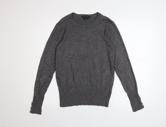 Womens UK Size 10 Dorothy Perkins Grey Pullover Jumper