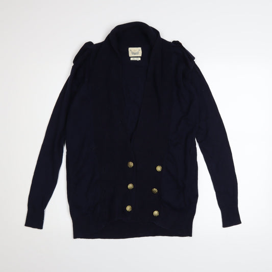 Womens UK Size 6 River Island Blue Cardigan Jumper