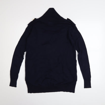 Womens UK Size 6 River Island Blue Cardigan Jumper