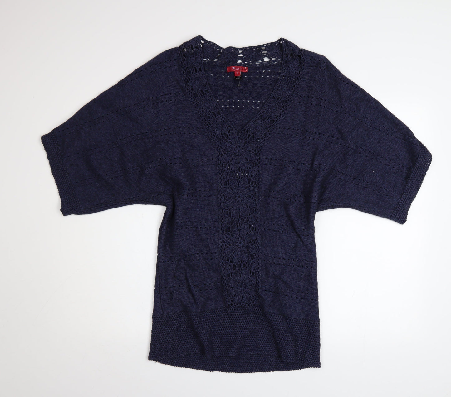 Womens UK Size S Monsoon Blue Pullover Jumper