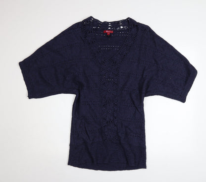 Womens UK Size S Monsoon Blue Pullover Jumper