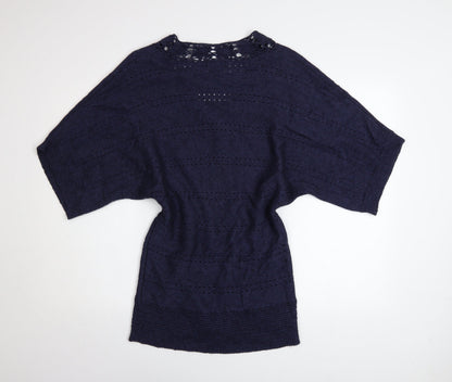 Womens UK Size S Monsoon Blue Pullover Jumper