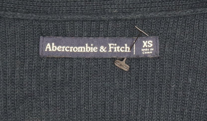 Womens UK Size XS Abercrombie & Fitch Black Cardigan Jumper