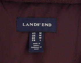 Womens UK Size L Lands' End Red Puffer Jacket