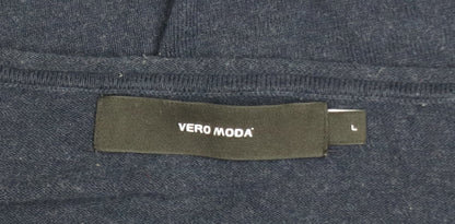 Womens UK Size L VERO MODA Blue Pullover Jumper