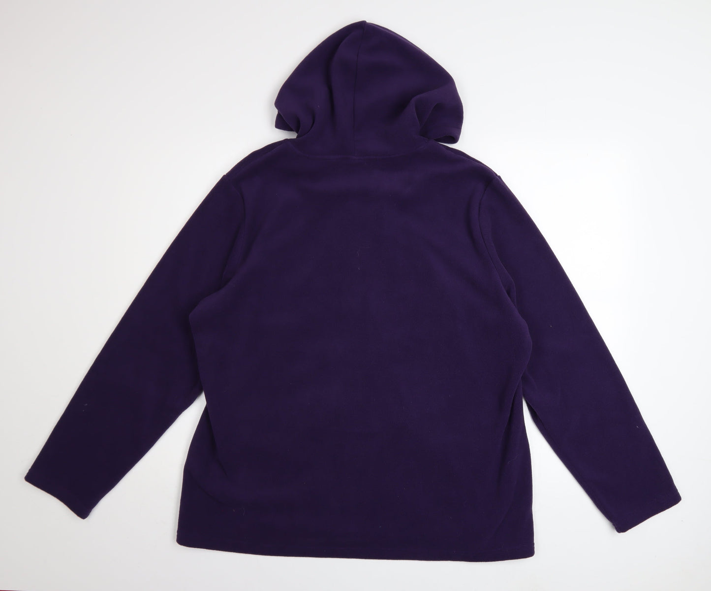 Womens UK Size L Damart Purple Full Zip Hoodie