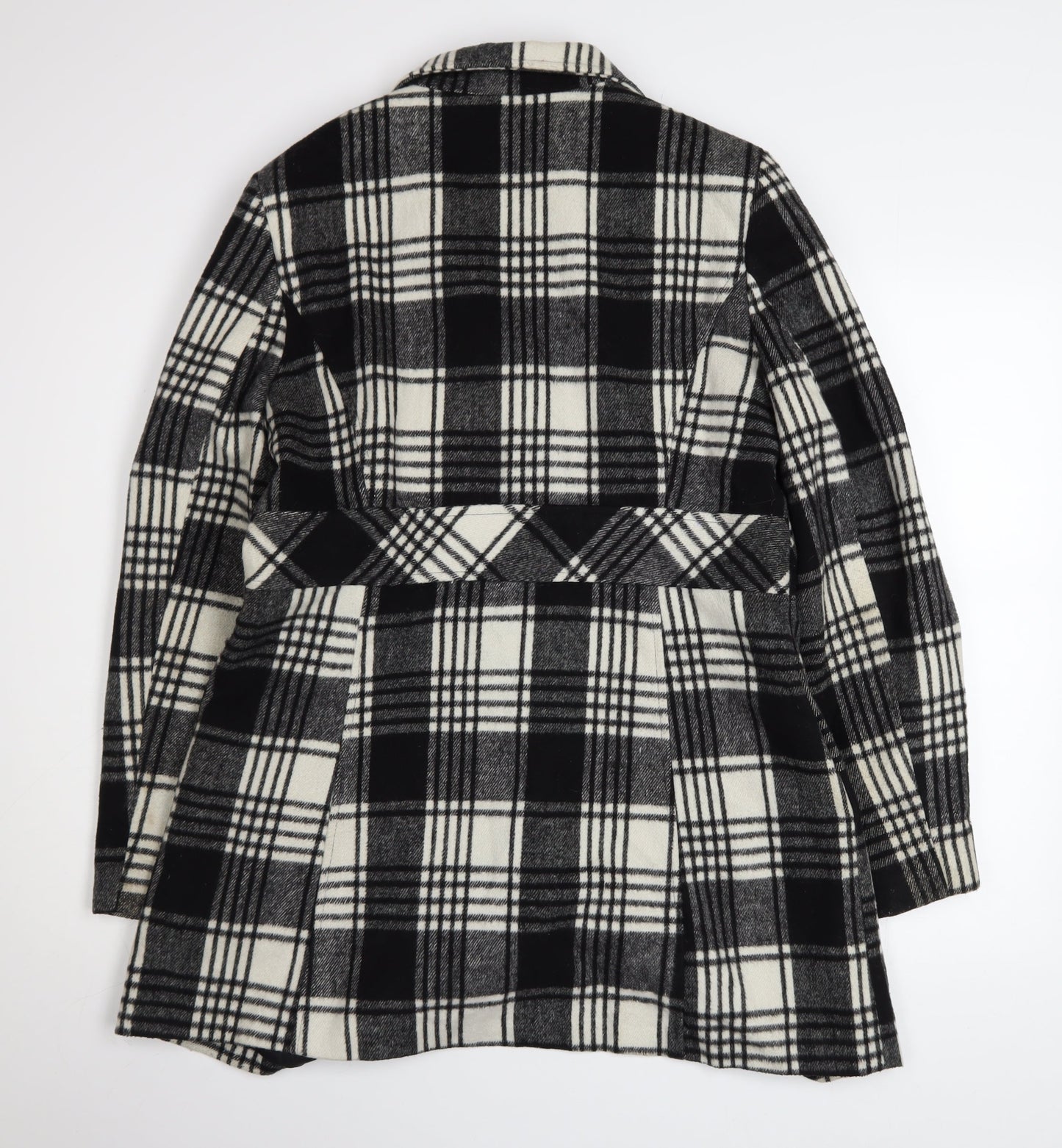 Womens UK Size 14 George Black Overcoat