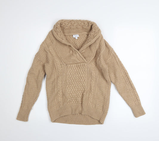 Womens UK Size XS Reiss Beige Pullover Jumper