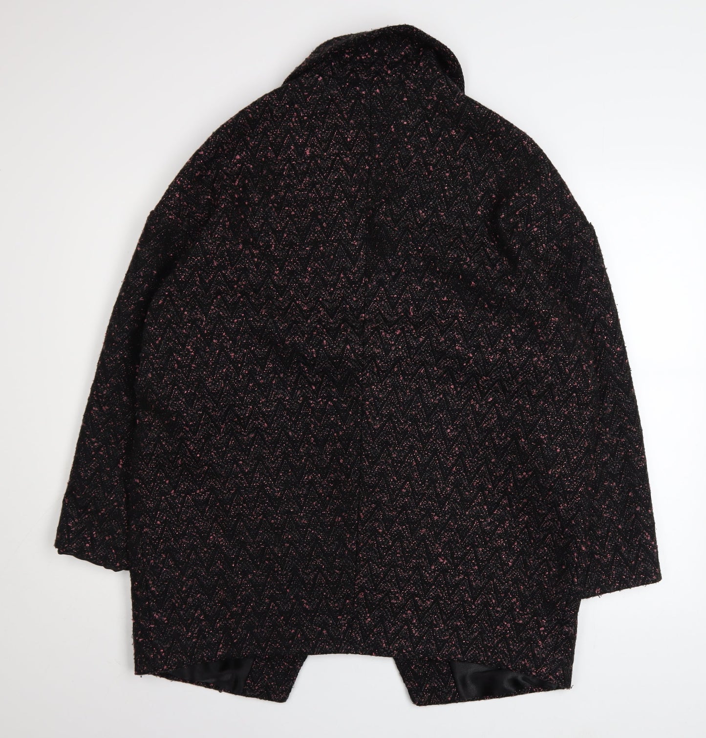 Womens UK Size 14 Marks and Spencer Black Overcoat