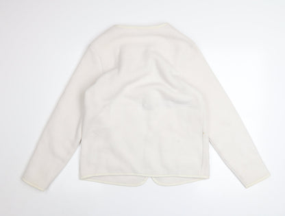 Marks and Spencer Women's Ivory Fleece Zip Jacket Size S