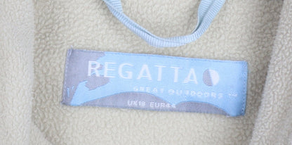 Regatta Women Beige Fleece Full Zip Jacket UK 18 Outdoor Lined