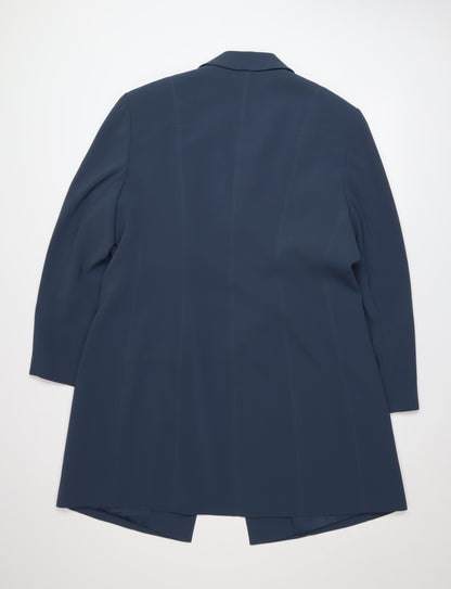 Windsmoor Women's Blue Long Classic Overcoat Size 18