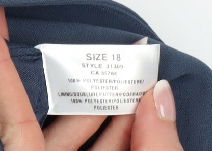 Windsmoor Women's Blue Long Classic Overcoat Size 18
