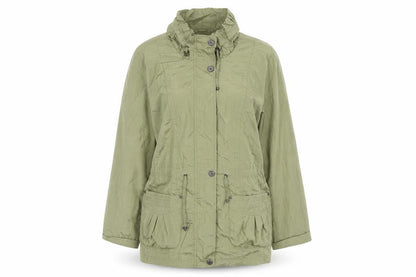 Womens UK Size 16 BM Green Anorak Coat