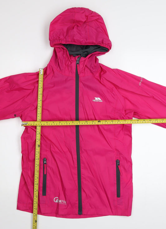 Girls UK Size 11-12 Years Trespass Pink Rain Coat