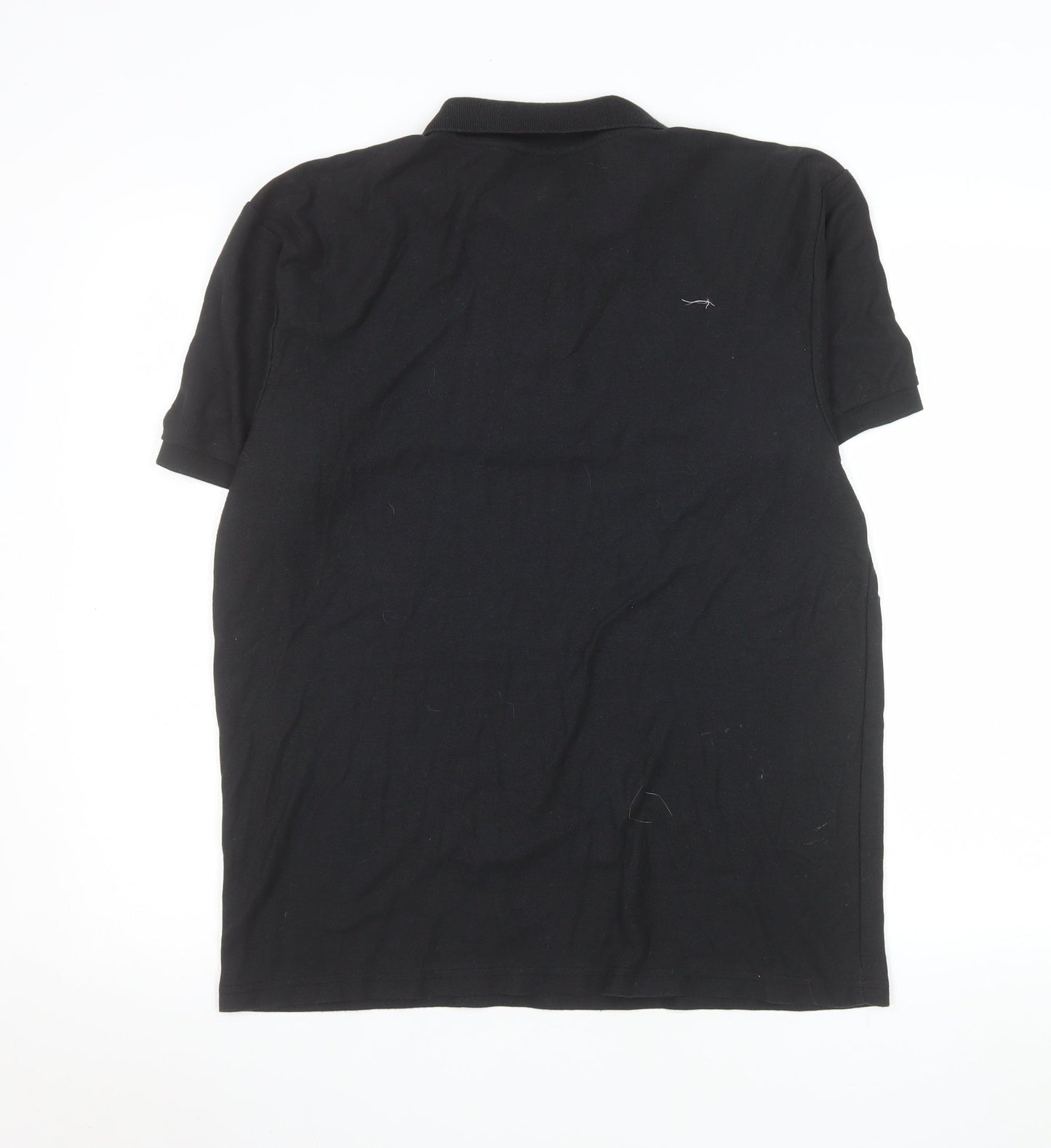 Fruit of the Loom Men's Black L Polo Shirt Cotton Blend