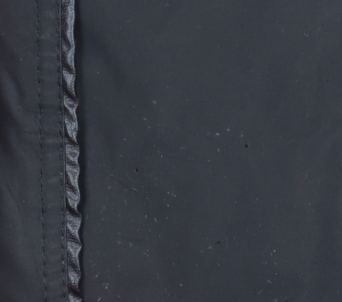 Womens UK Size 12 Fluid Black Parka Coat