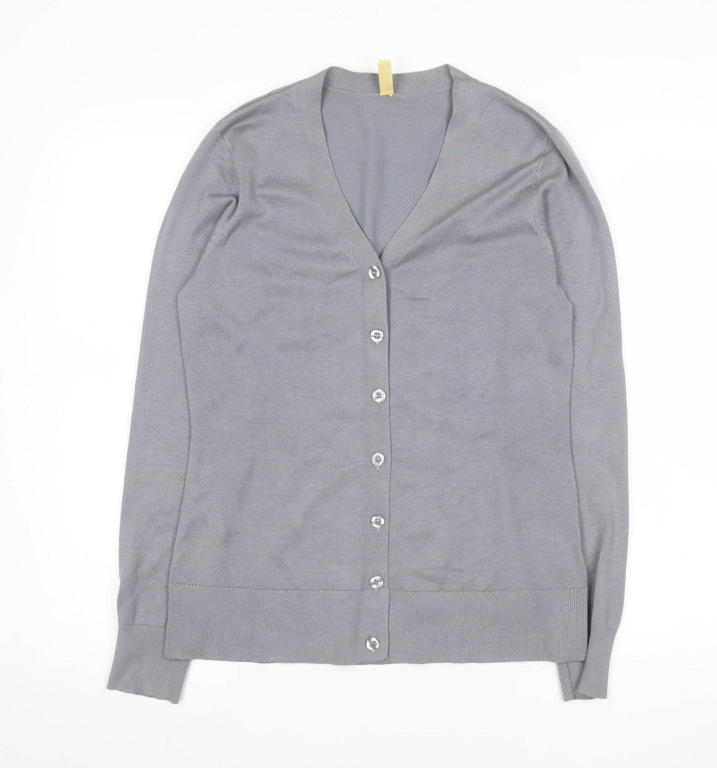 Womens UK Size S Haomeili Grey Cardigan Jumper
