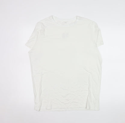 Mens UK Size XL Marks and Spencer Ivory  T-Shirt