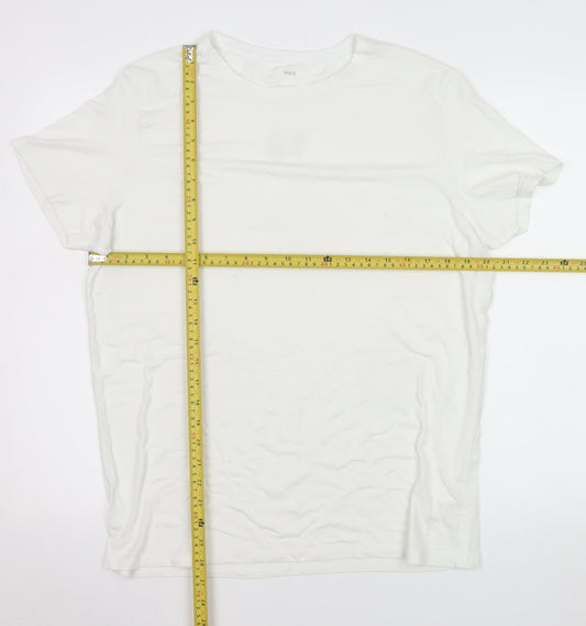 Mens UK Size XL Marks and Spencer Ivory  T-Shirt