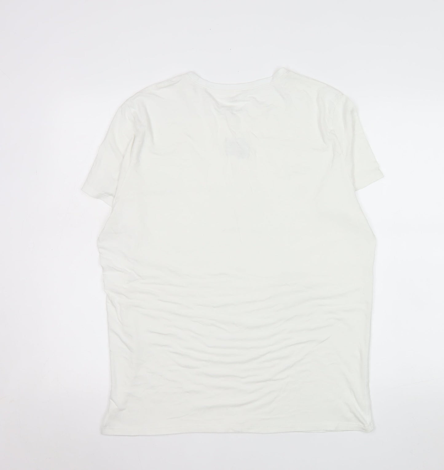 Mens UK Size XL Marks and Spencer Ivory  T-Shirt