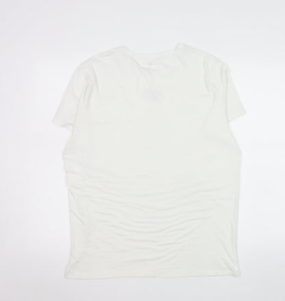 Mens UK Size XL Marks and Spencer Ivory  T-Shirt