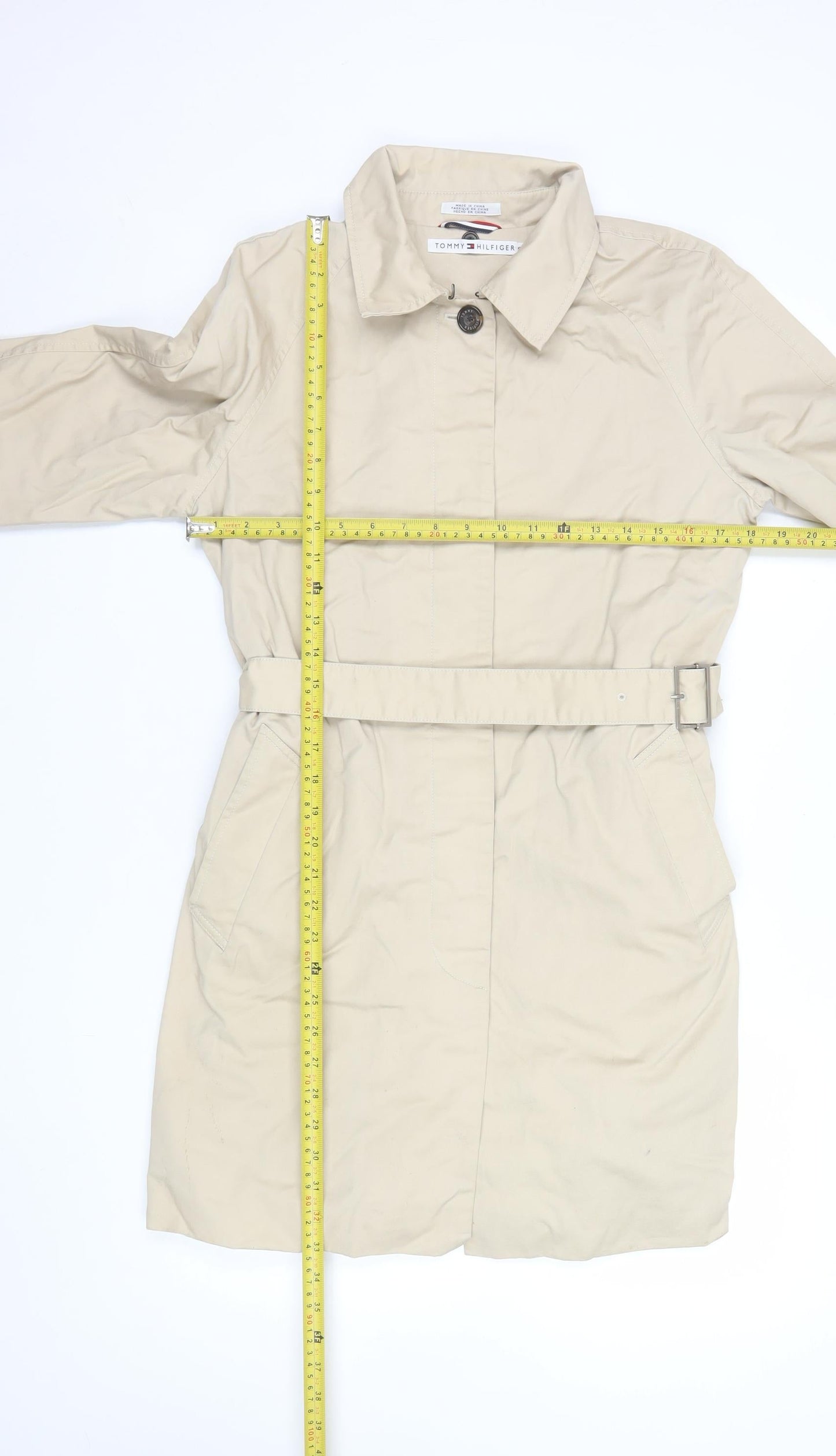 Womens UK Size S Tommy Hilfiger Beige Trench Coat