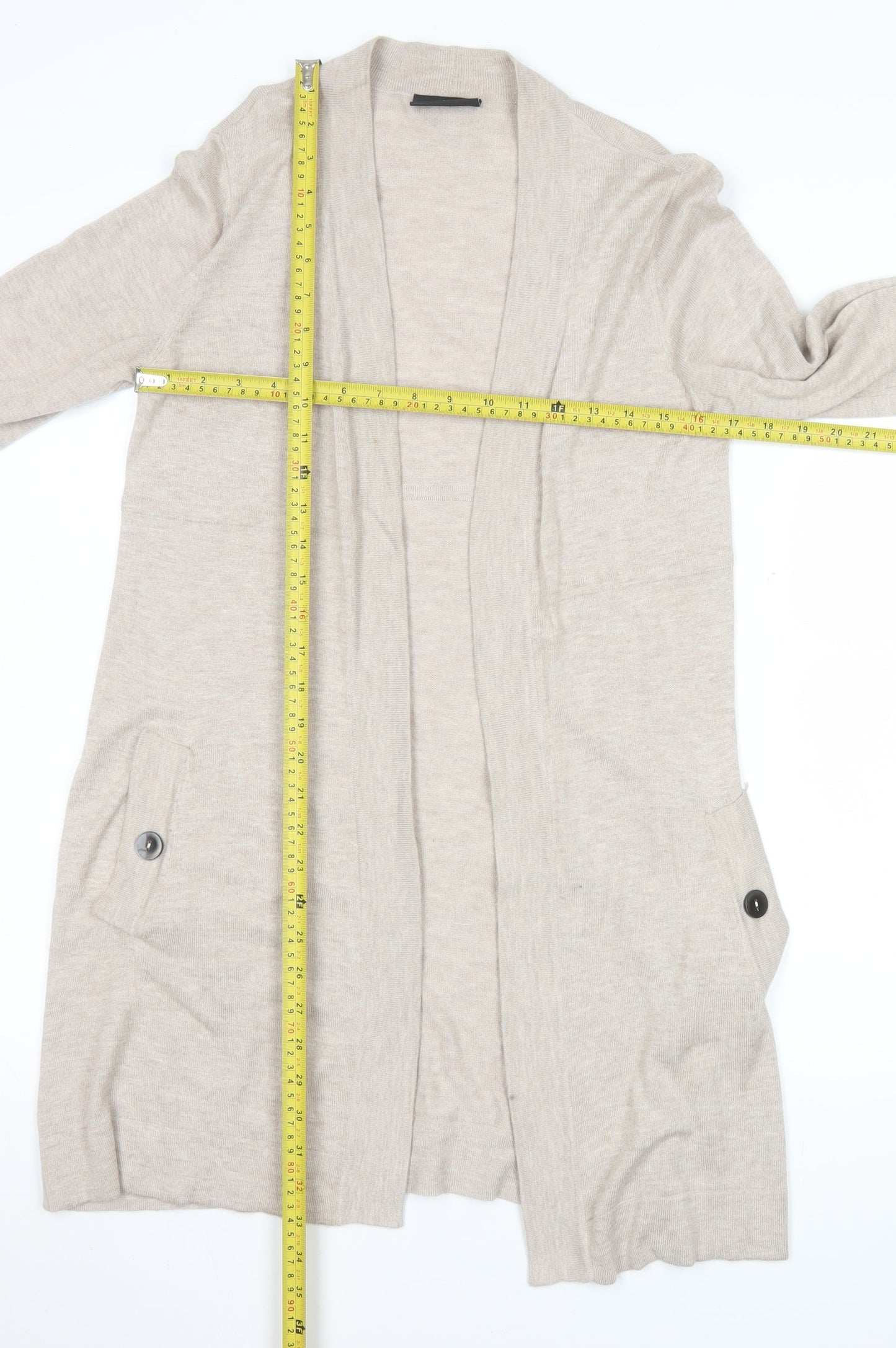 Womens UK Size S Wallis Beige Cardigan Jumper