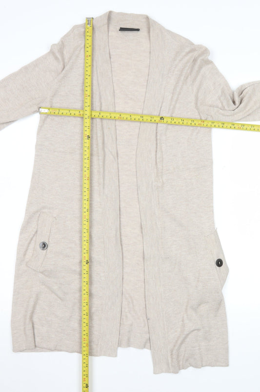 Womens UK Size S Wallis Beige Cardigan Jumper
