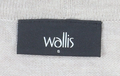 Womens UK Size S Wallis Beige Cardigan Jumper