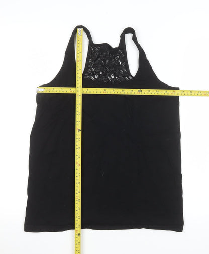 Womens UK Size L Love to Lounge Black Camisole Tank