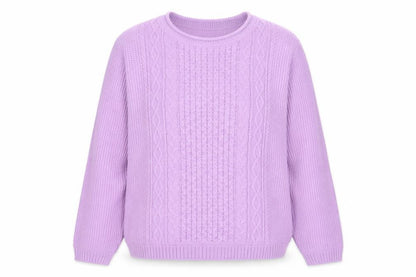 Womens UK Size S Isle Purple Pullover Jumper