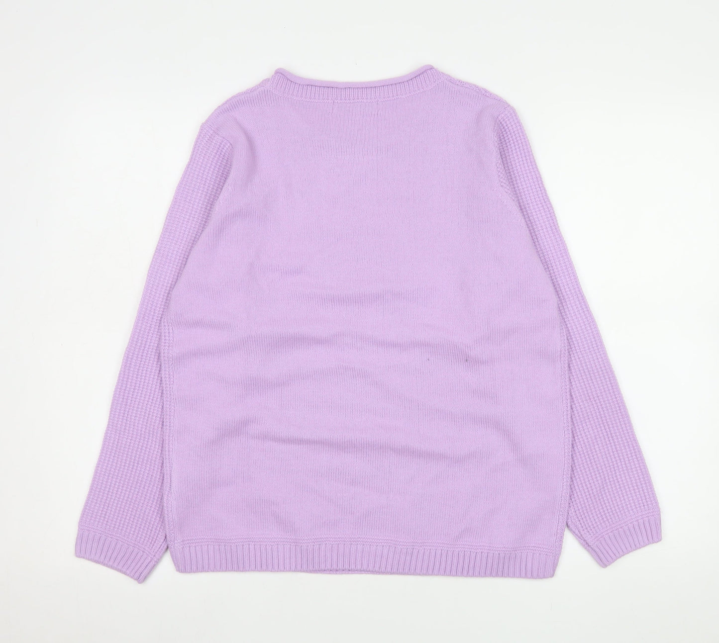 Womens UK Size S Isle Purple Pullover Jumper