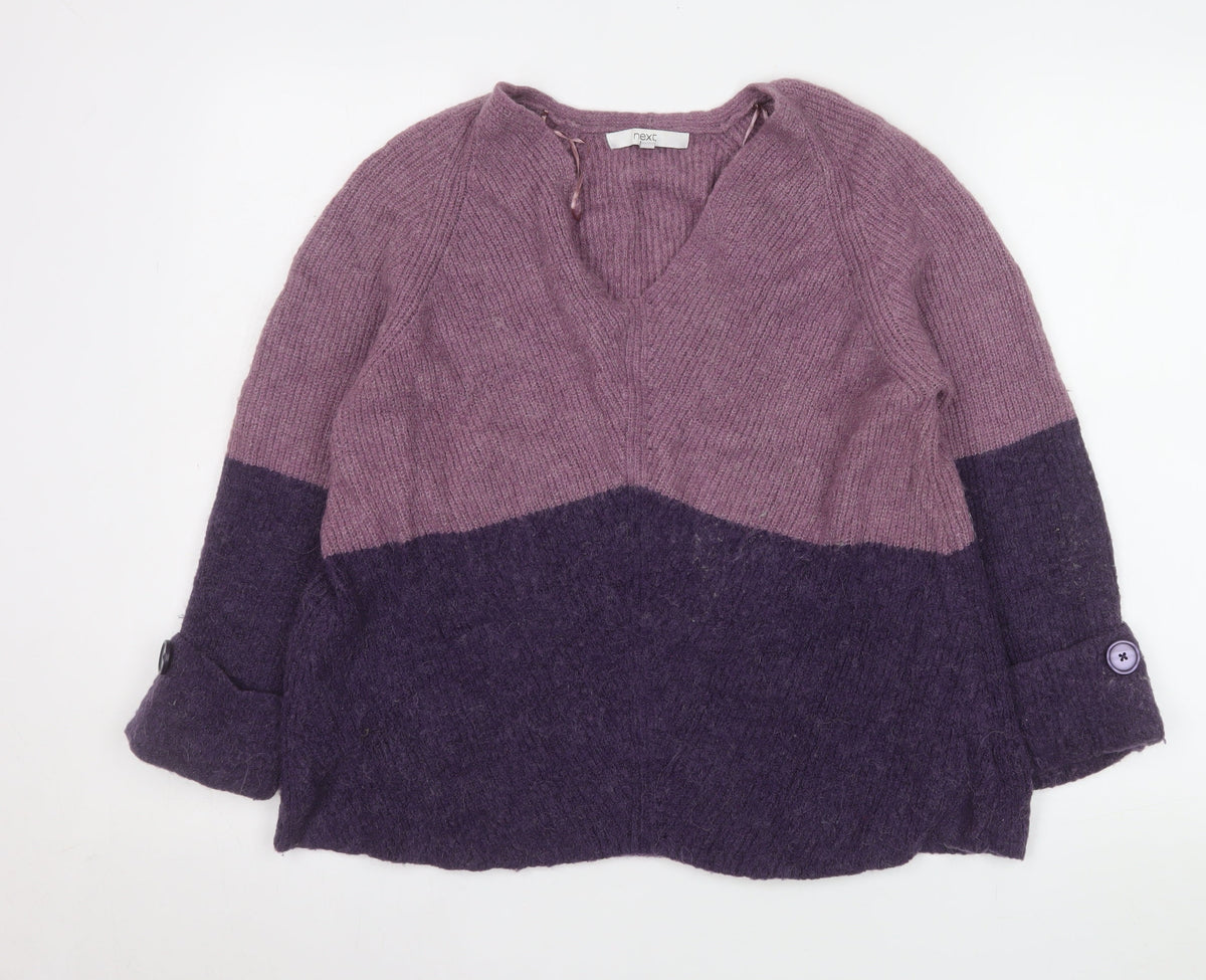 Womens UK Size M NEXT Purple Pullover Jumper