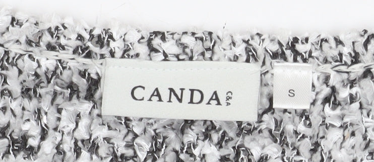 Womens UK Size S Canda Grey Pullover Jumper
