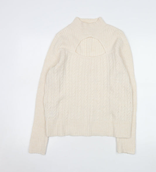 Womens UK Size S NEXT Ivory Pullover Jumper