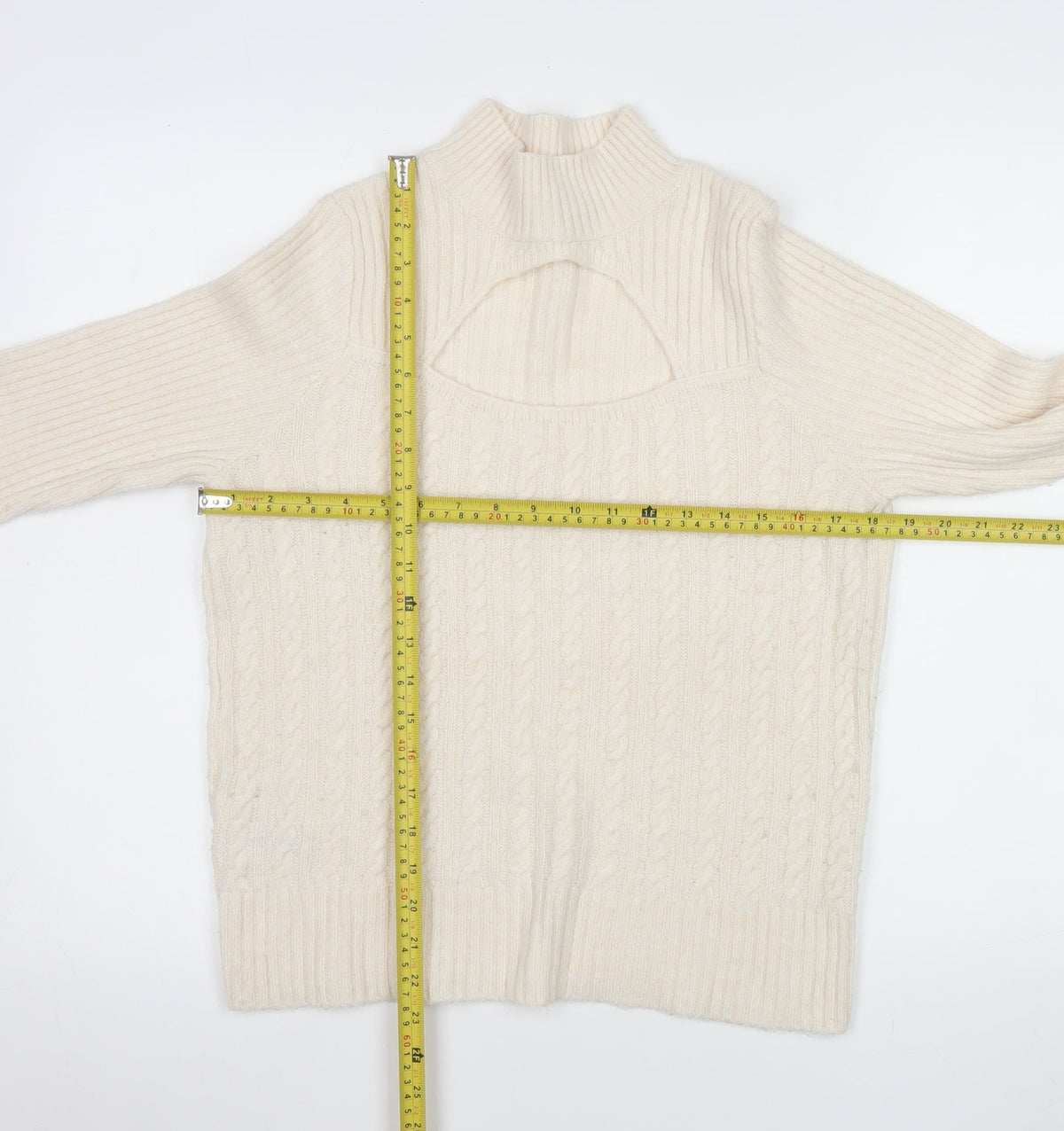 Womens UK Size S NEXT Ivory Pullover Jumper