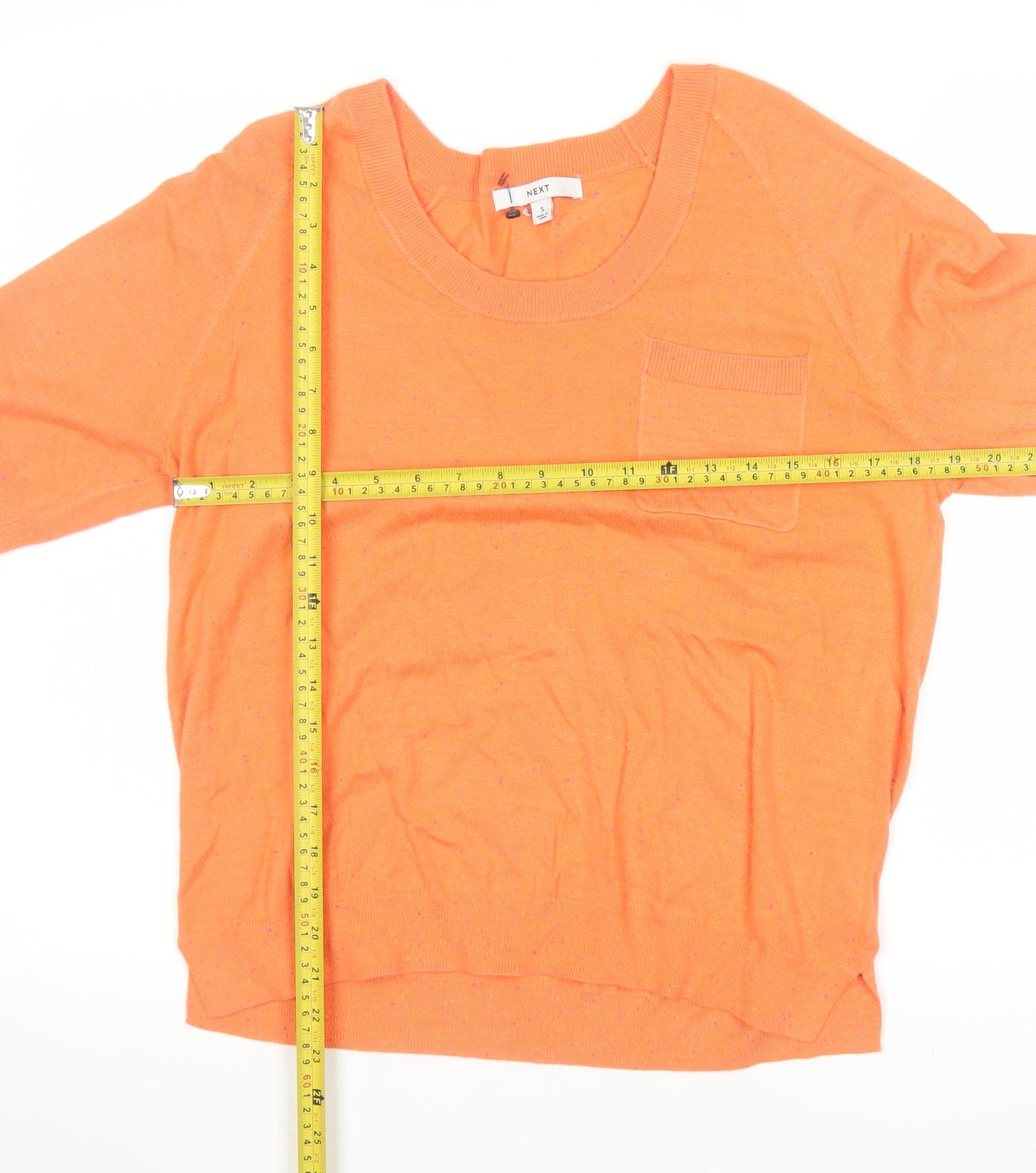 Womens UK Size S NEXT Orange Basic T-Shirt