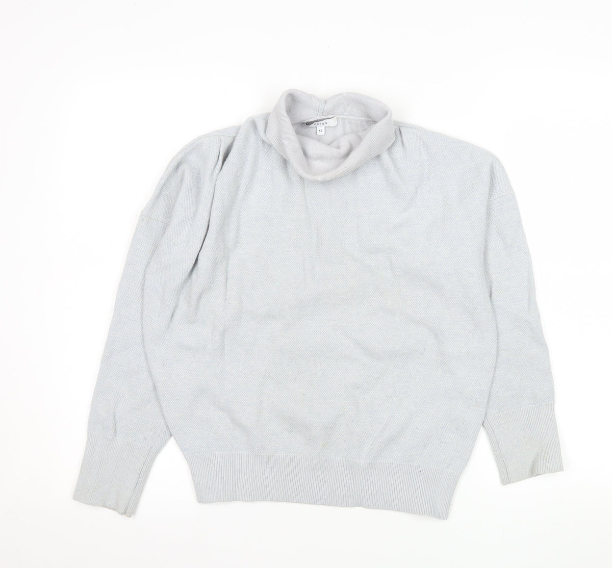 Reiss Womens Grey Roll Neck Knit Pullover Jumper XS