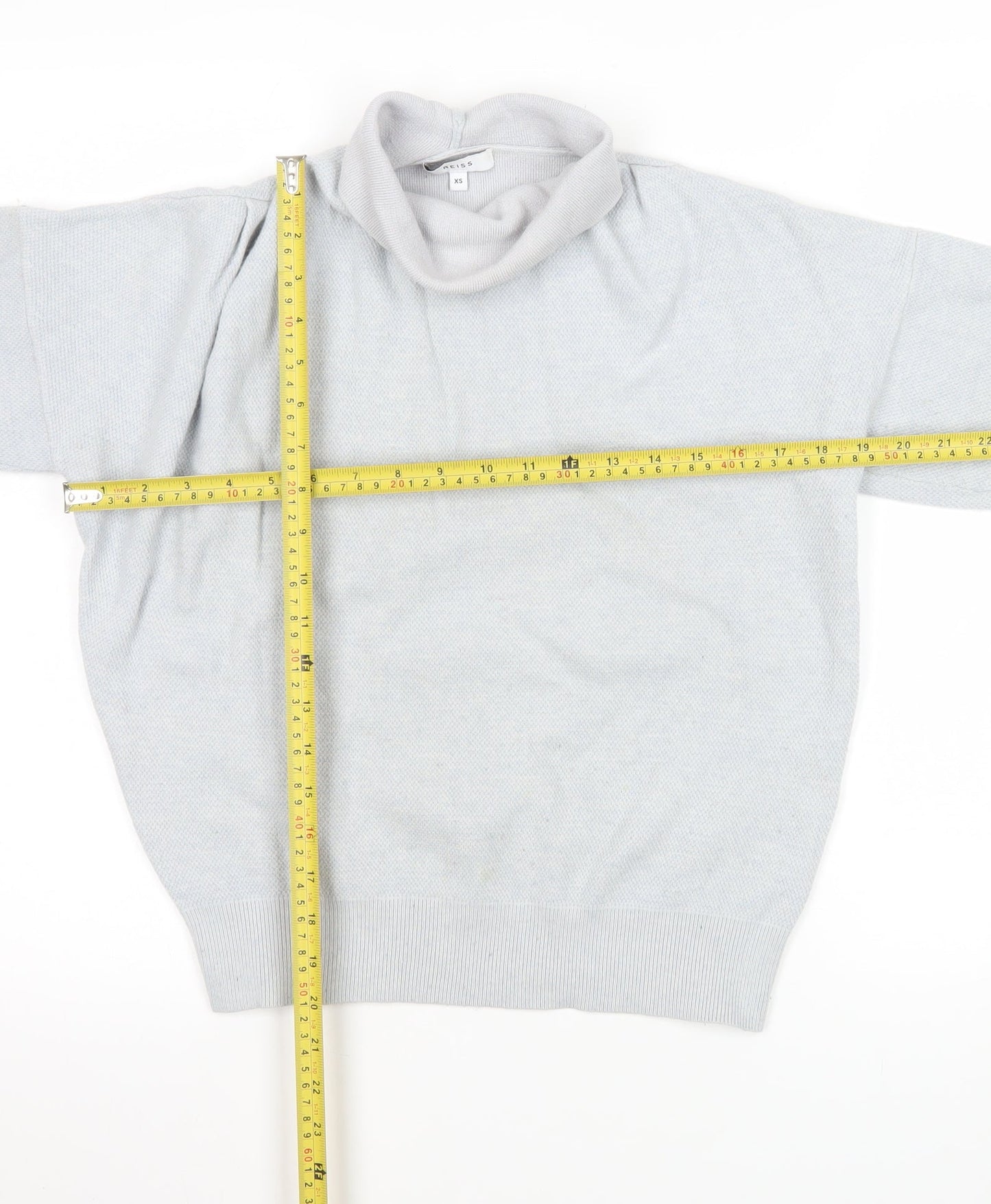 Reiss Womens Grey Roll Neck Knit Pullover Jumper XS