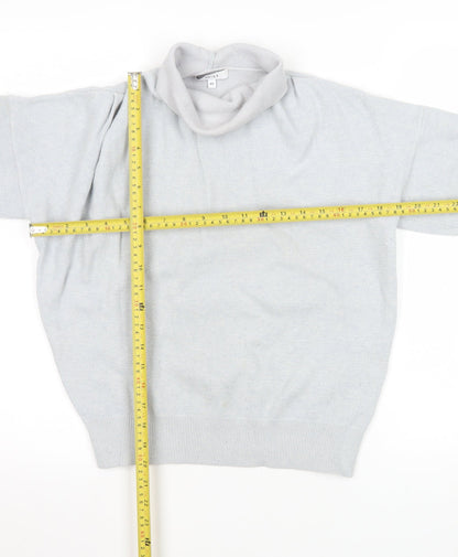 Reiss Womens Grey Roll Neck Knit Pullover Jumper XS