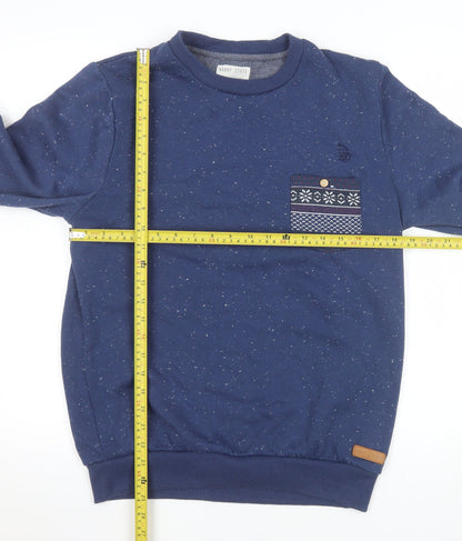 Mens UK Size M Nanny State Blue Pullover Sweatshirt