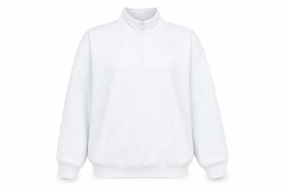 Womens UK Size XS Slazenger Grey Pullover Sweatshirt