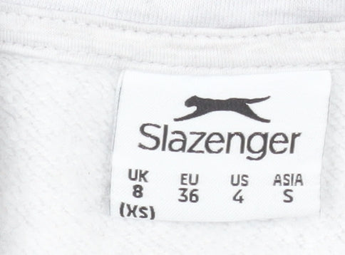 Womens UK Size XS Slazenger Grey Pullover Sweatshirt