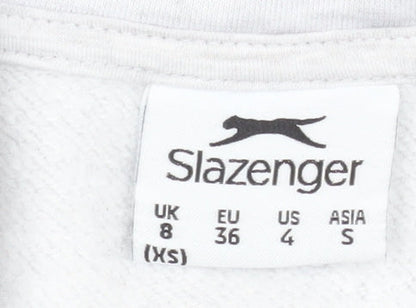 Womens UK Size XS Slazenger Grey Pullover Sweatshirt