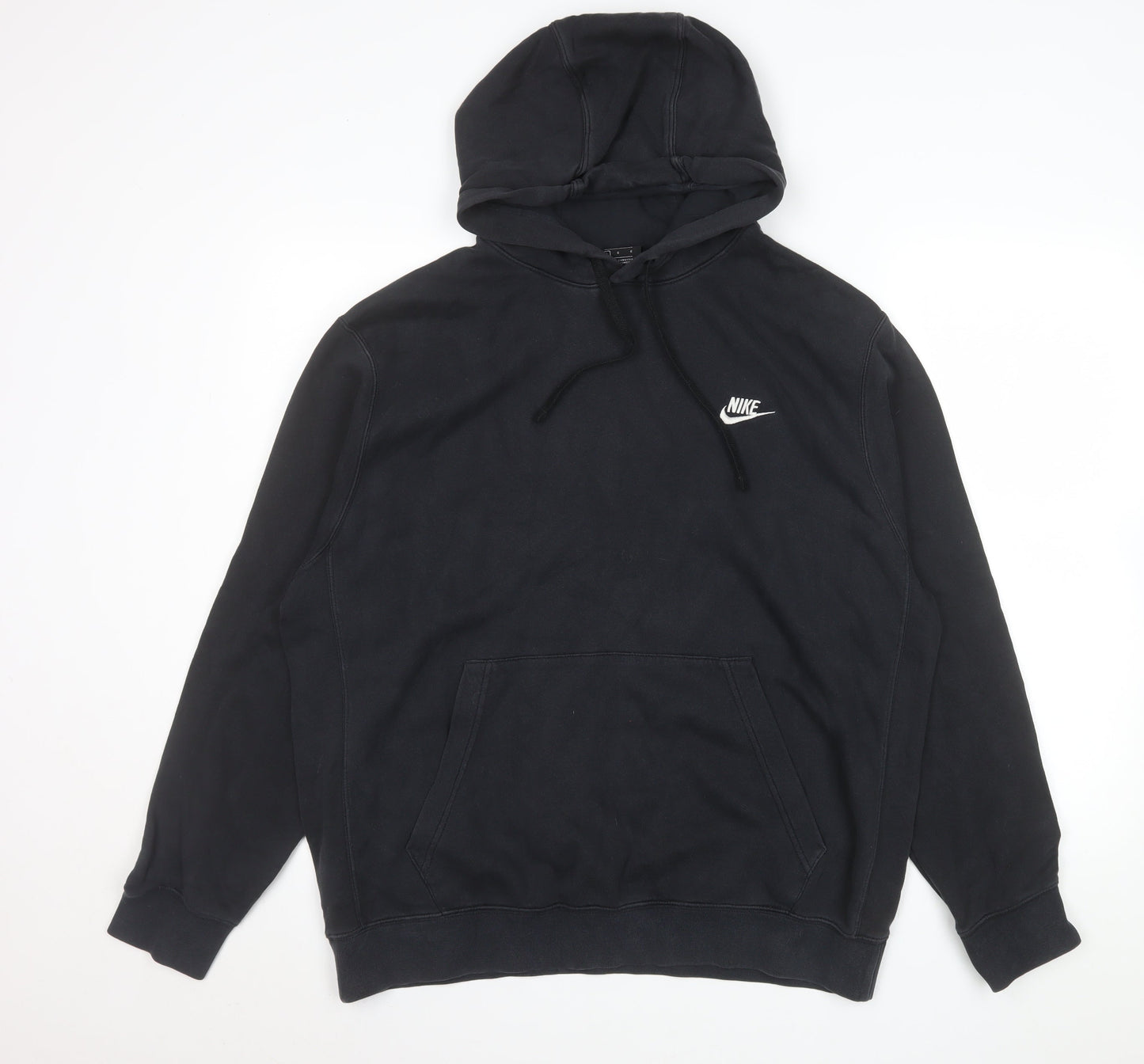 Mens UK Size L Nike Black Pullover Hoodie