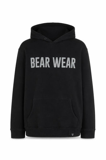 Mens UK Size L Bear Wear Black Pullover Hoodie