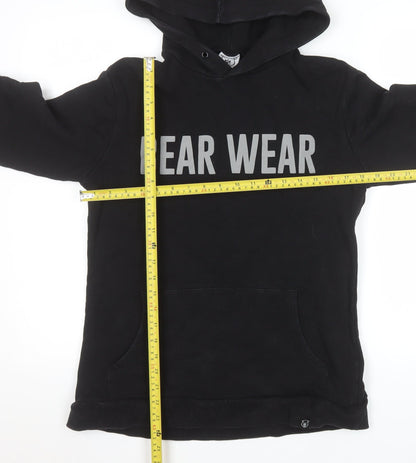 Mens UK Size L Bear Wear Black Pullover Hoodie