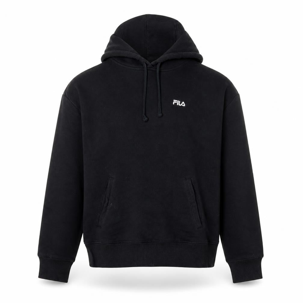 Mens UK Size S FILA Black Pullover Hoodie