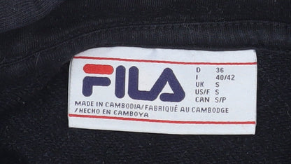 Mens UK Size S FILA Black Pullover Hoodie